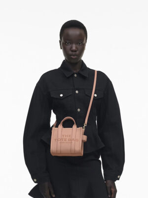 MARC JACOBS - THE LEATHER CROSSBODY TOTE BAG - Rose