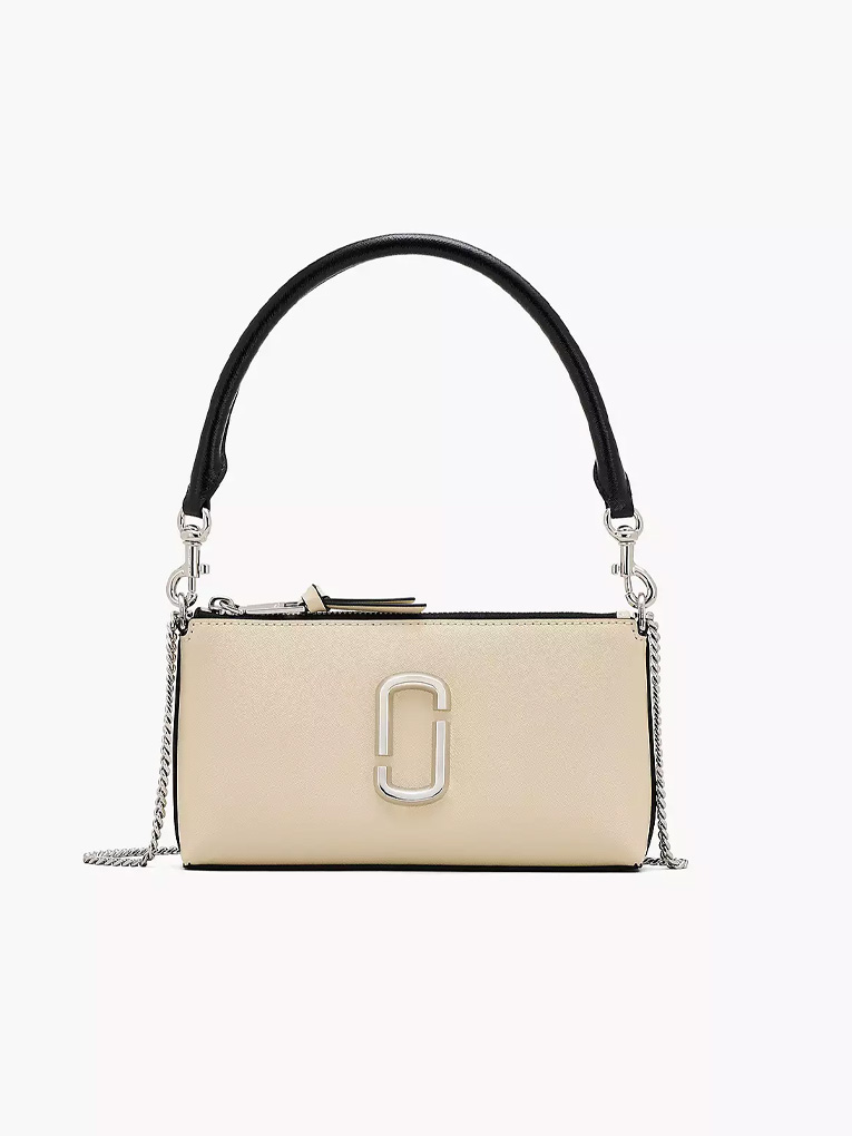 MARC JACOBS - THE SNAPSHOT CONVERTIBLE SHOULDER BAG - Cotton white multi