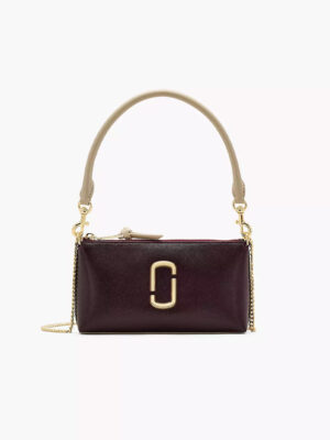 MARC JACOBS - THE SNAPSHOT CONVERTIBLE SHOULDER BAG - Dark plum multi
