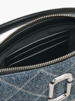 MARC JACOBS - THE QUILTED DENIM SNAPSHOT CONVERTIBLE SHOULDER BAG