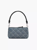 MARC JACOBS - THE QUILTED DENIM SNAPSHOT CONVERTIBLE SHOULDER BAG