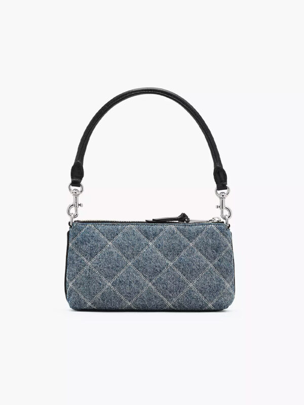 MARC JACOBS - THE QUILTED DENIM SNAPSHOT CONVERTIBLE SHOULDER BAG