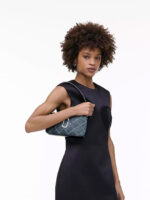 MARC JACOBS - THE QUILTED DENIM SNAPSHOT CONVERTIBLE SHOULDER BAG