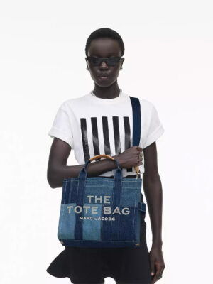 MARC JACOBS - THE DENIM MEDIUM TOTE BAG